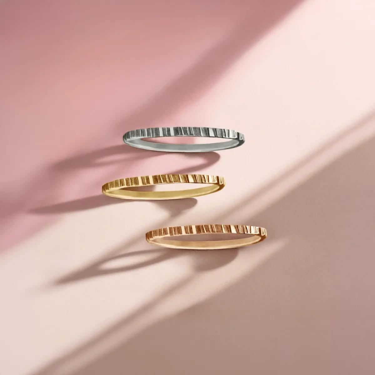 Rugged Trio Stacking Rings