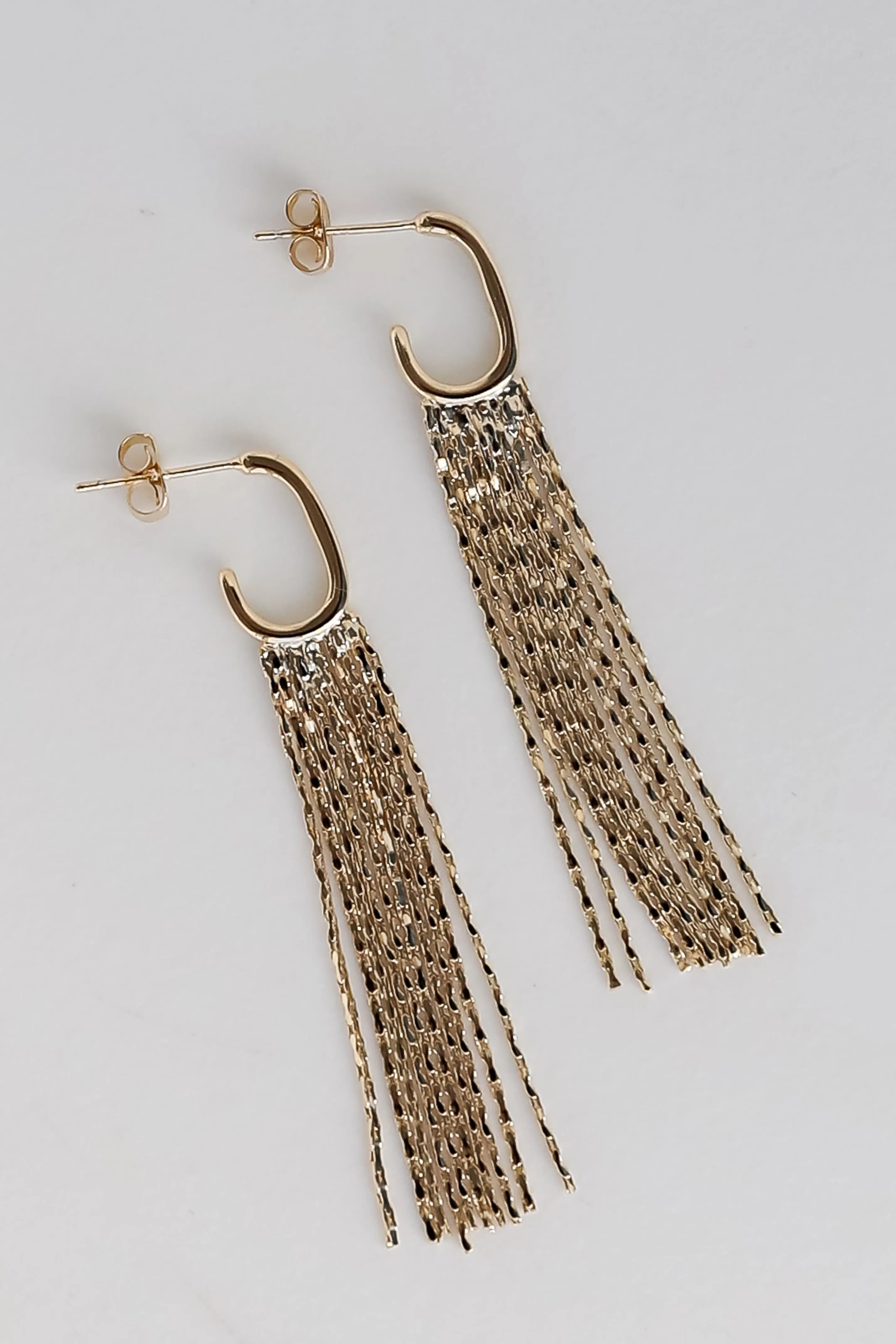 Sabrina Gold Fringe Earrings