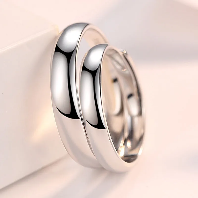 Silver Couple Rings