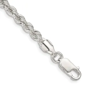 Silver D.C 4.50-mm Solid Twisted Rope Chain