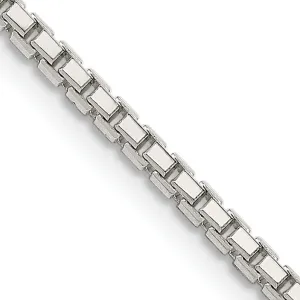 Silver Polish 1.80-mm Octagon Solid Box Chain