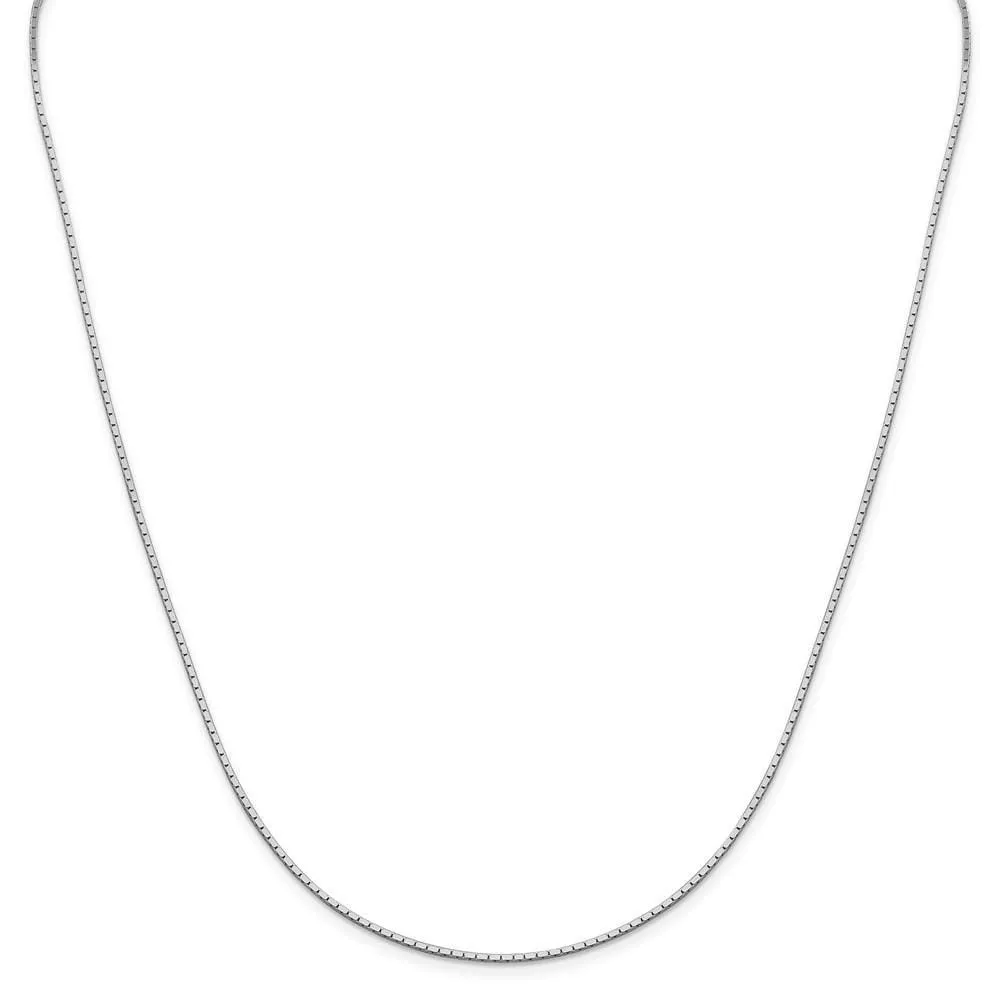 Silver Polished 1.25-mm Mirror Box Chain