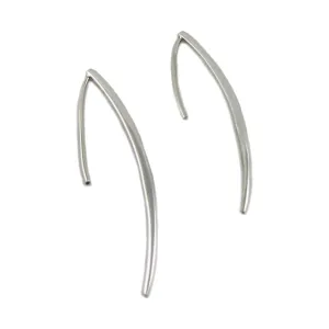 Spike Hoop 925 Silver Threader Earrings