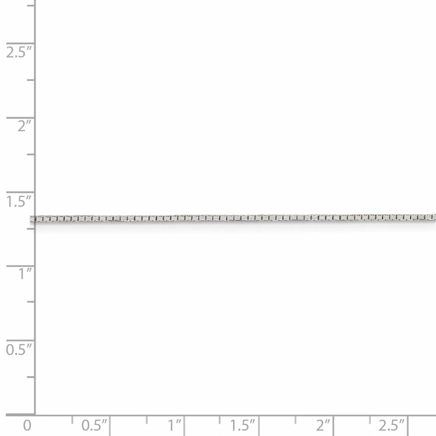 Sterling Silver Rhodium 1.00-mm Cable Chain