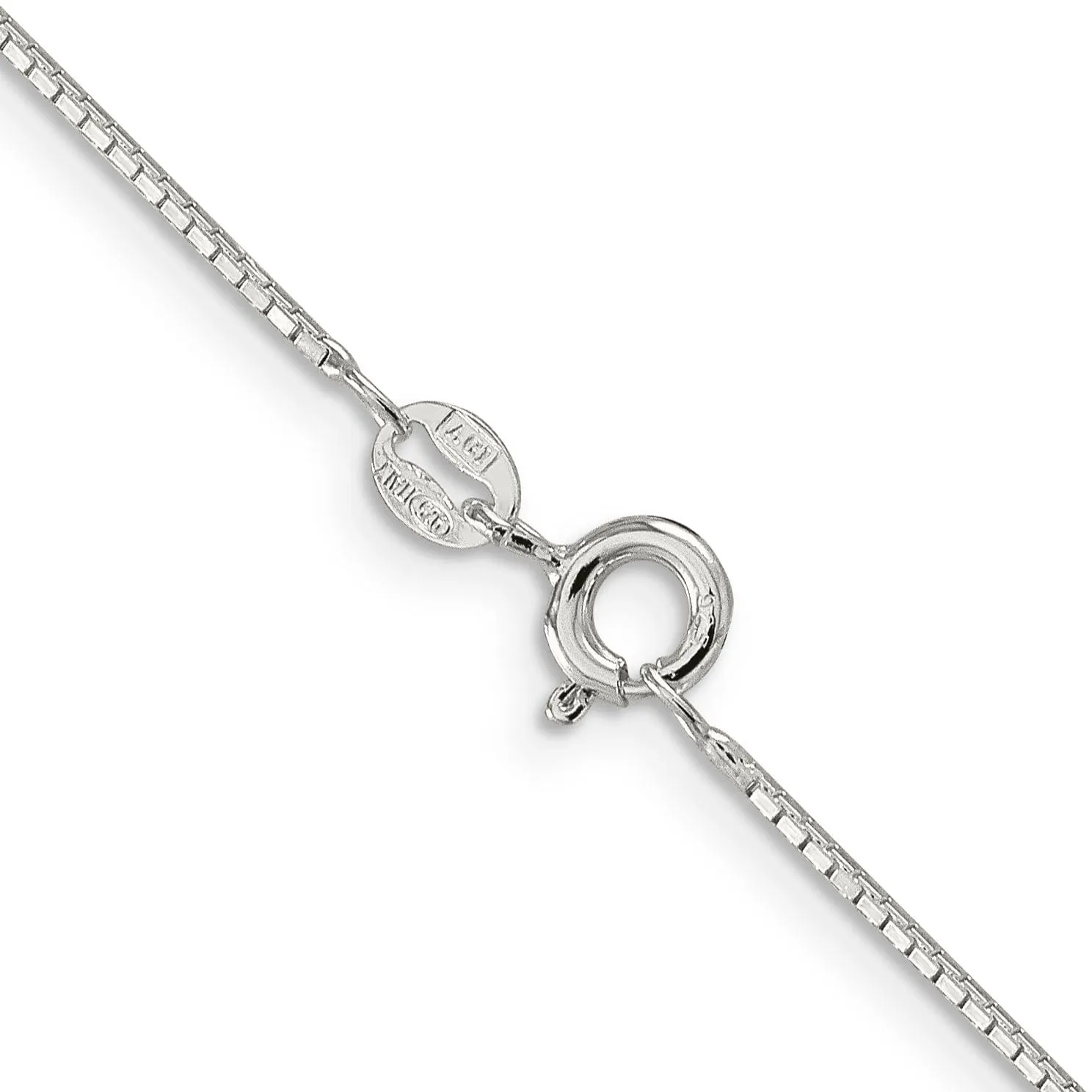 Sterling Silver Rhodium 1.00-mm Cable Chain