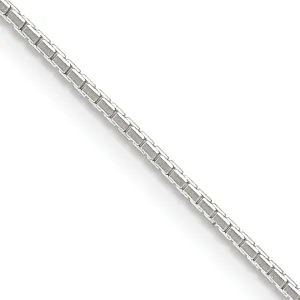 Sterling Silver Rhodium 1.00-mm Cable Chain