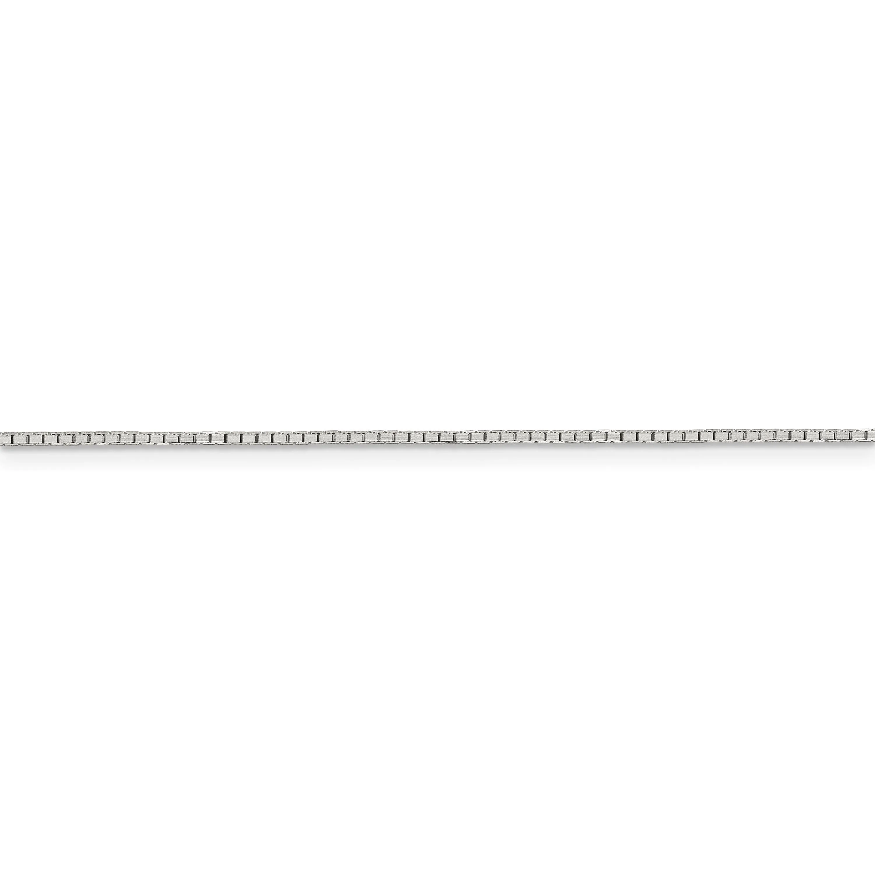 Sterling Silver Rhodium 1.00-mm Cable Chain