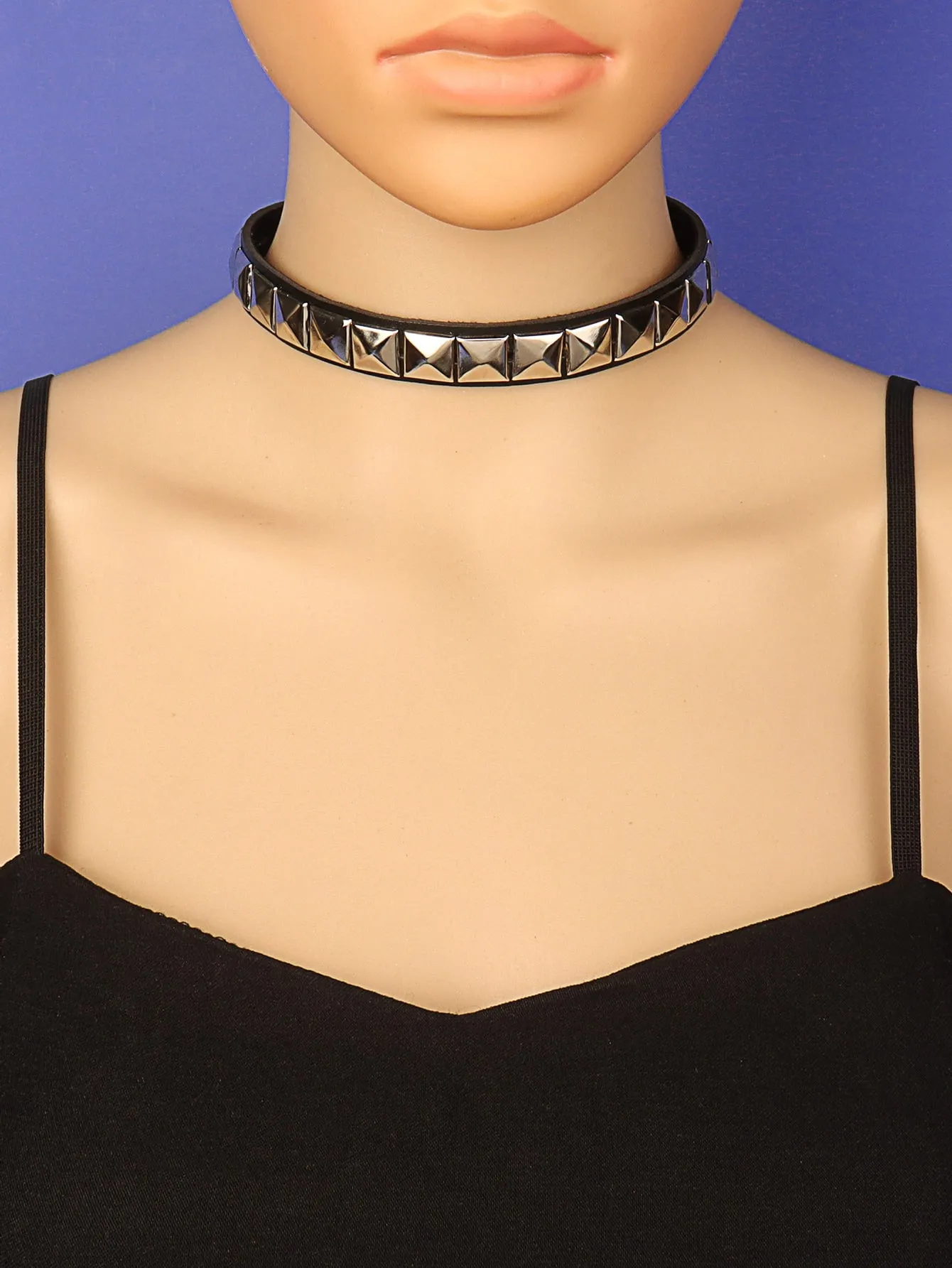 Studded Decor Choker Statement Necklace Modern Necklace Creative Jewelry