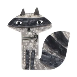 Terry Runyan Collection Sunday Raccoon Brooch