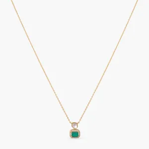 Timeless Gemstone Moissanite Silver Pendant Necklace