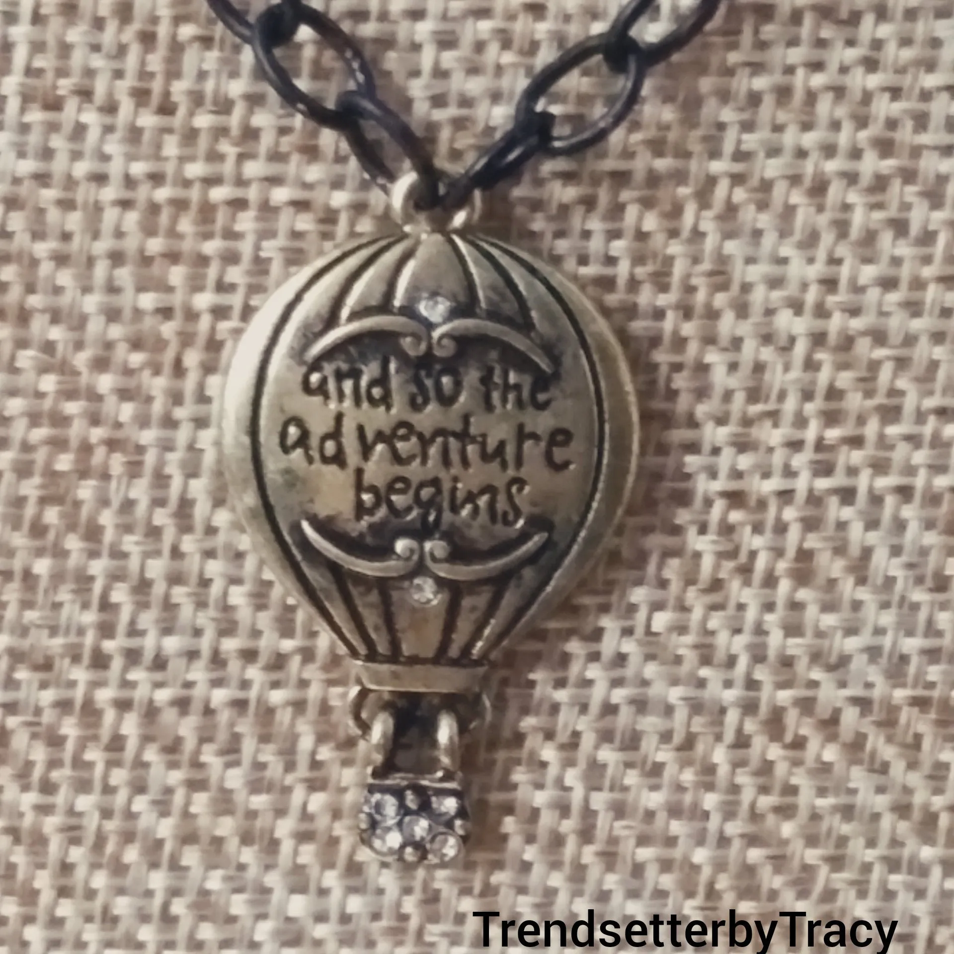 Trendy Black Adventure Necklace Set.