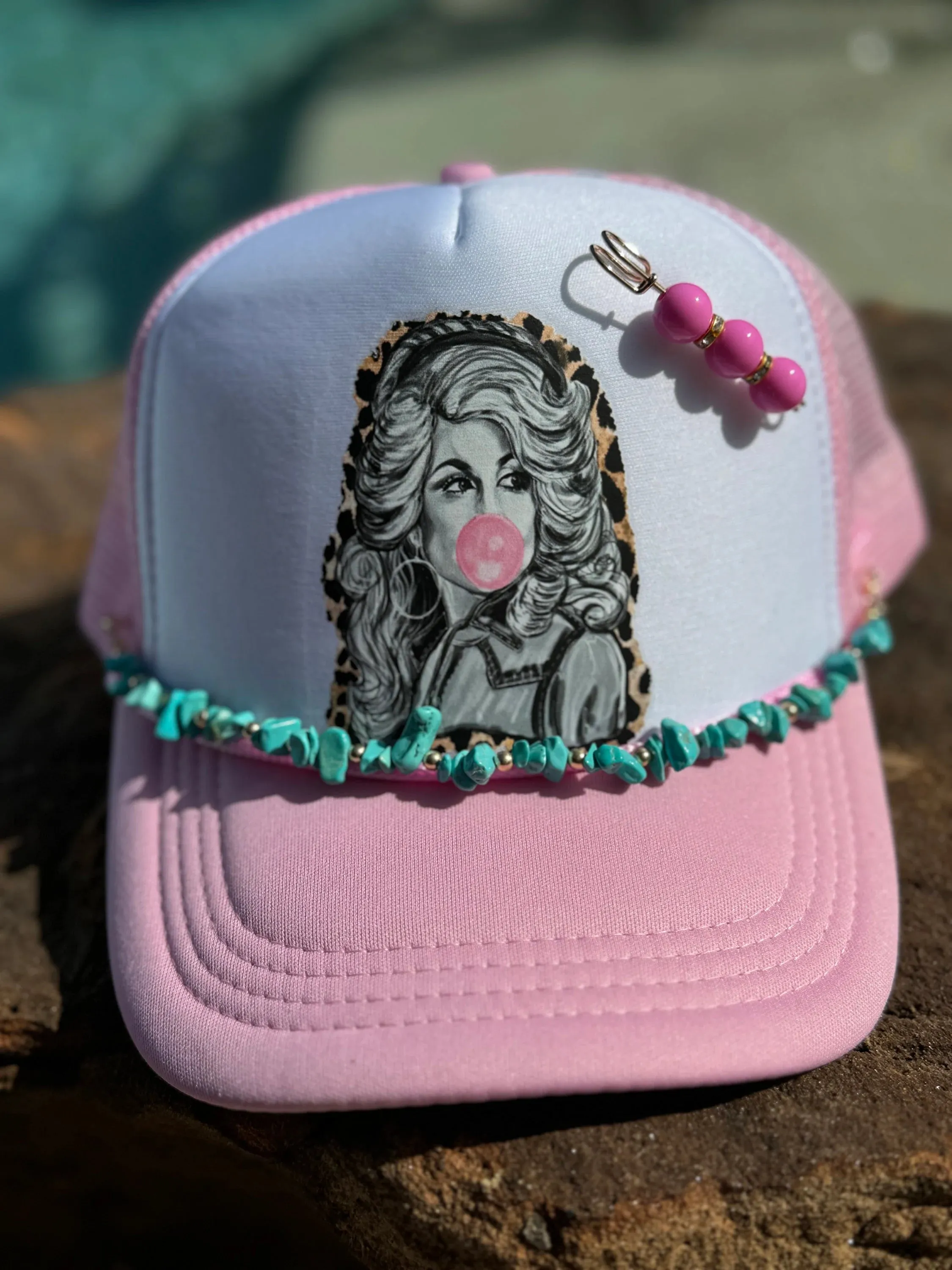 Turquoise Beaded Hat CHAINS (Various Styles)