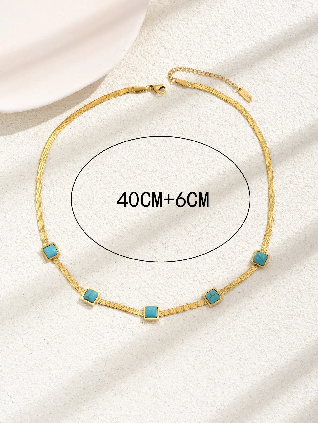 Turquoise Decor Necklace Statement Necklace Modern Necklace for Women