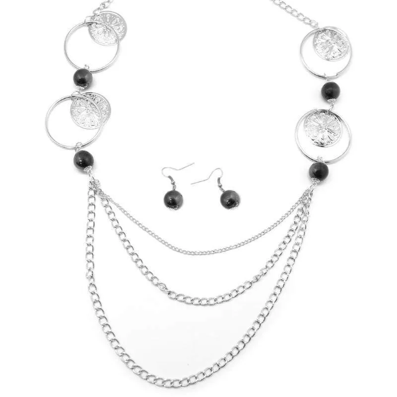 Utter Amazement Black Necklace