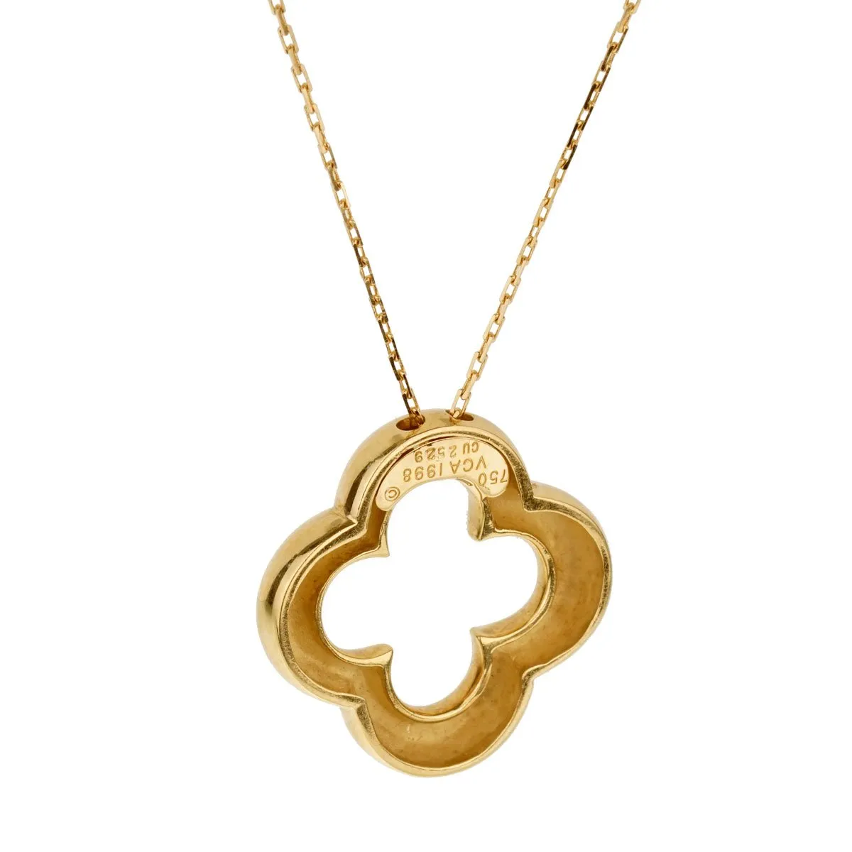 Van Cleef and Arpels Vintage Alhambra Gold Necklace