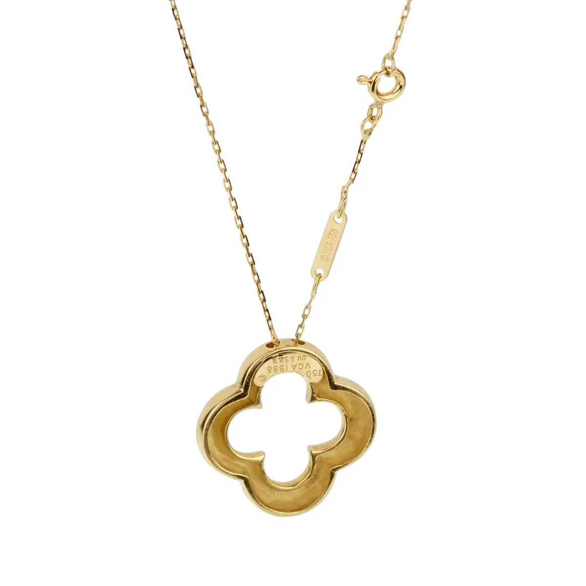 Van Cleef and Arpels Vintage Alhambra Gold Necklace